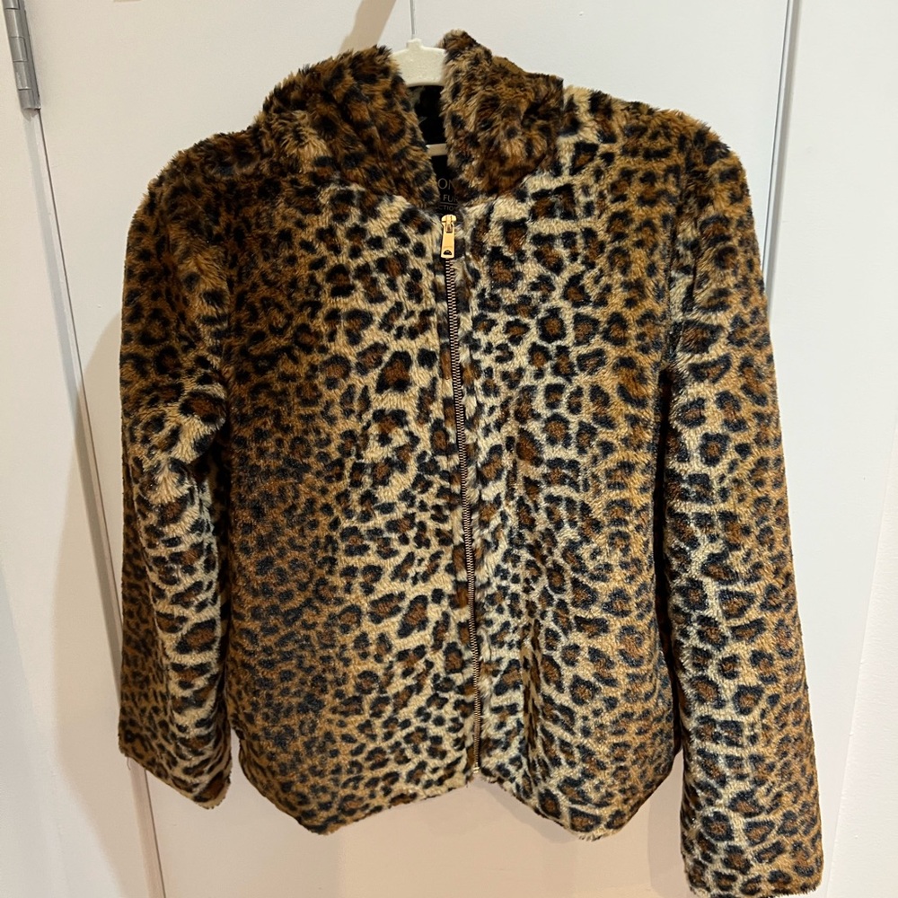 Ci Sono Leopard Print Jacket